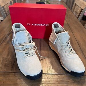 Clearweather Men's Cream Suede Athletic Shoes